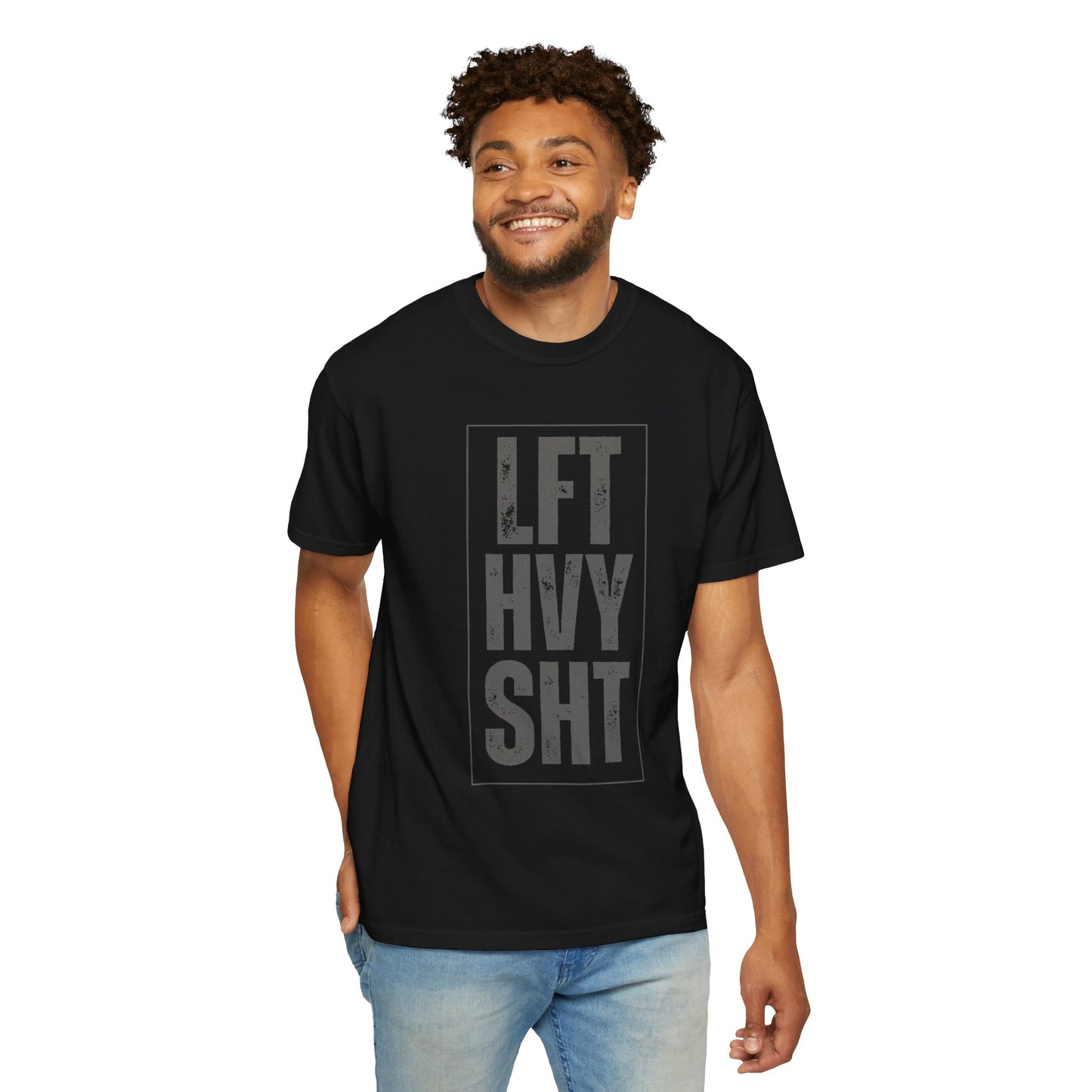 Lift HVY SHT T-Shirt — Vintage Gym Weightlifting Tee