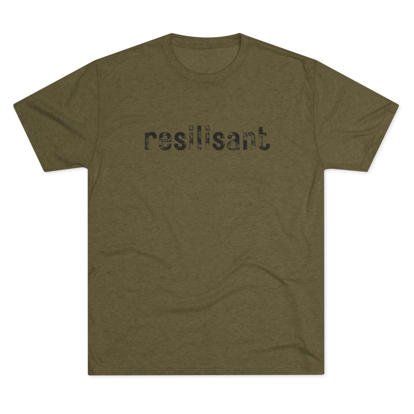 Resilisant Resilient Tee — Minimal Motivational Crew Shirt