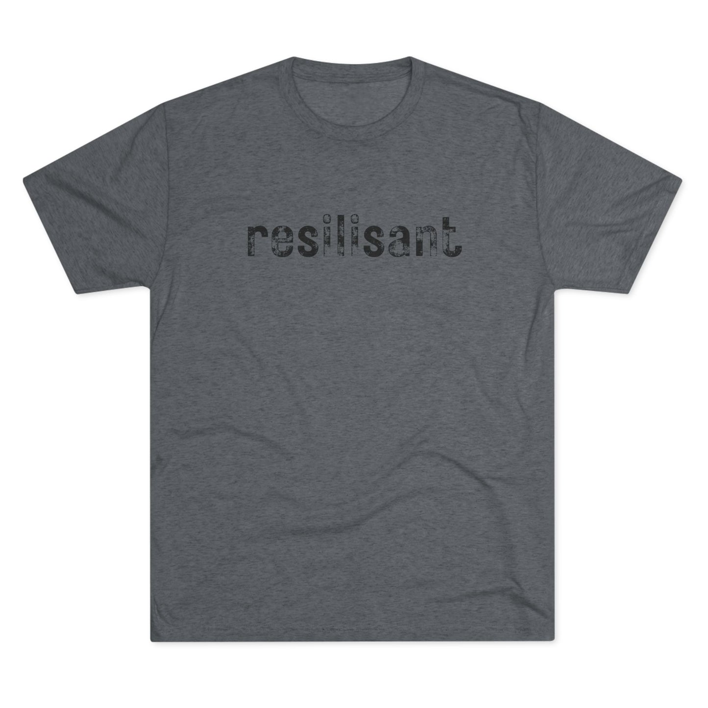 Resilisant Resilient Tee — Minimal Motivational Crew Shirt