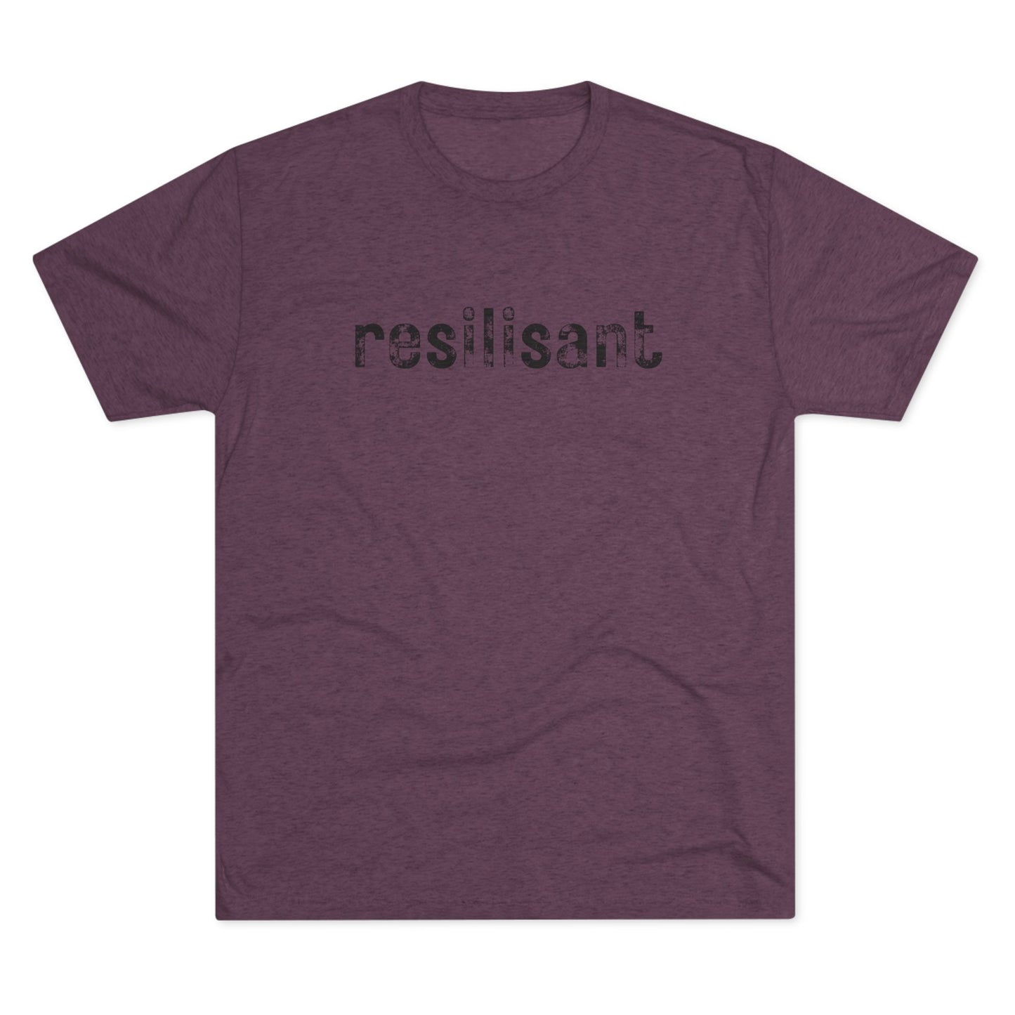 Resilisant Resilient Tee — Minimal Motivational Crew Shirt